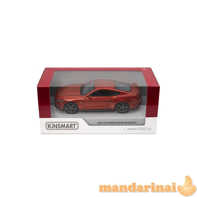 KINSMART Automobilio modelis 2015 Ford Mustang GT, scale 1:38