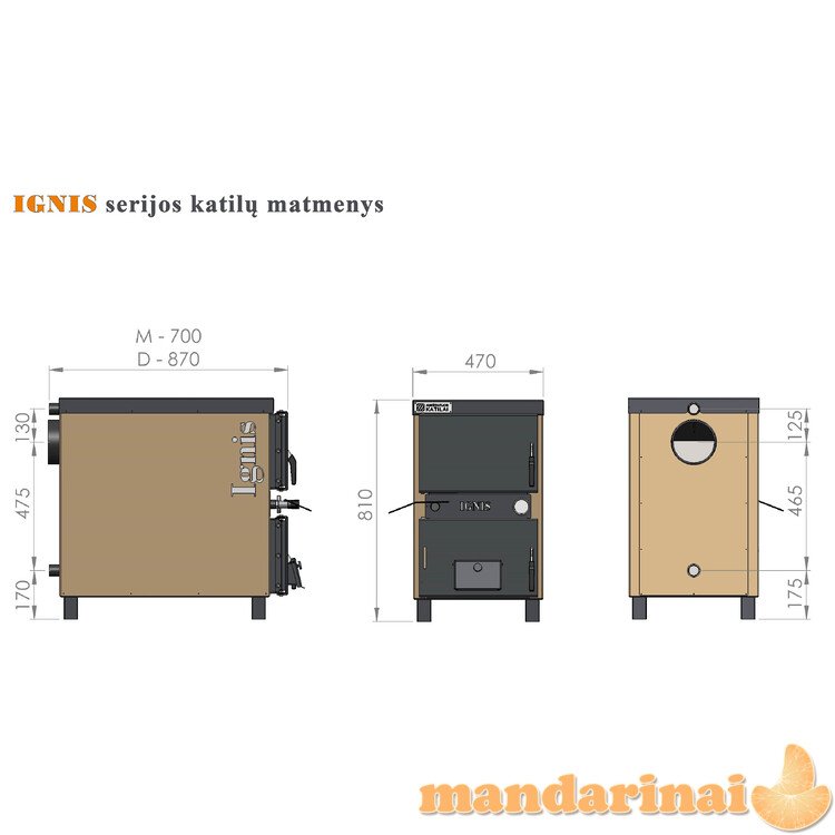 Katilas - viryklė &quot IGNIS M&quot  10kW