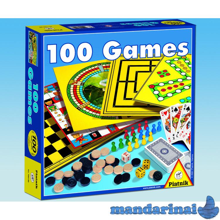 PIATNIK Board game set 100 Games (In Estonian, Russian lang.)