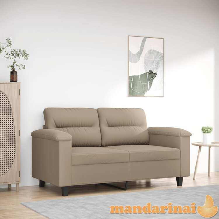 Dvivietė sofa, taupe spalvos, 120cm, mikropluošto audinys