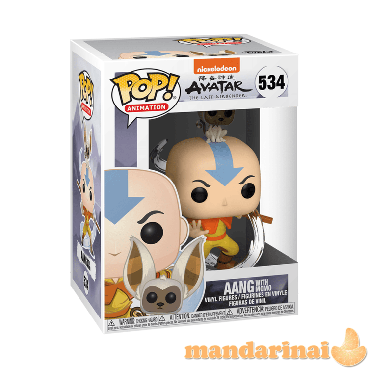 FUNKO POP! Vinilinė figūrėlė: Avatar: The Last Airbender - Aang w/Momo