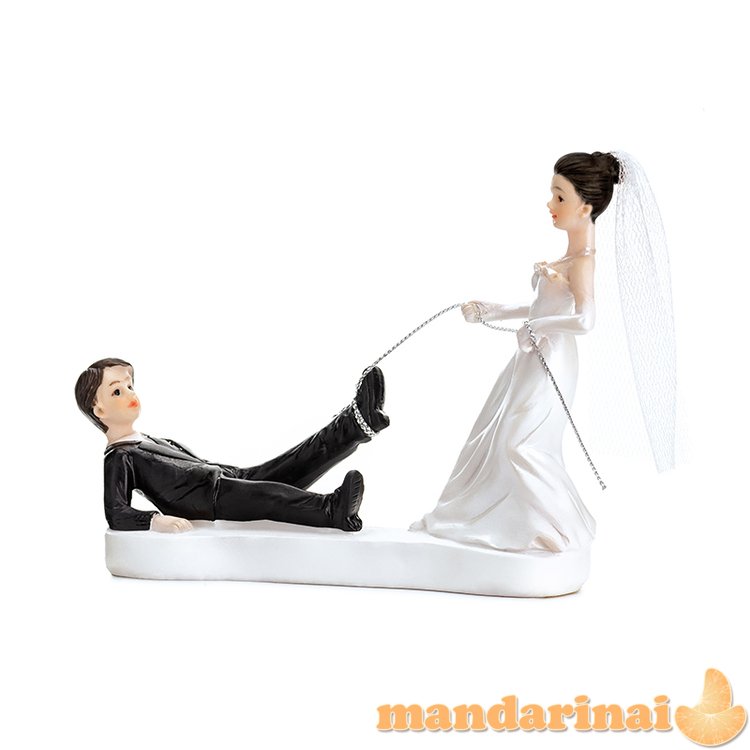 Figurine Newly-weds with a rope, 13cm