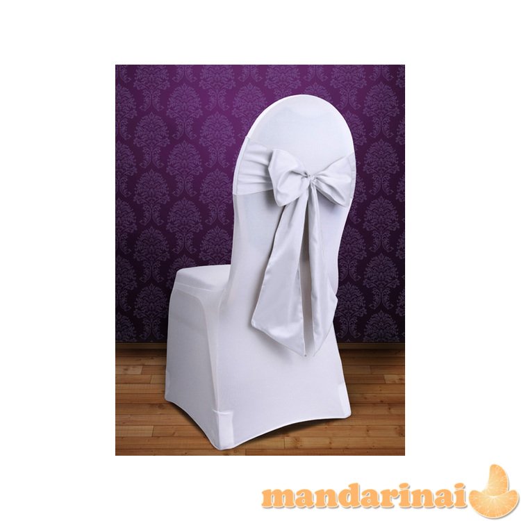 Chair sashes, white, 0.15 x 2.75 (1 pkt / 10 pc.)