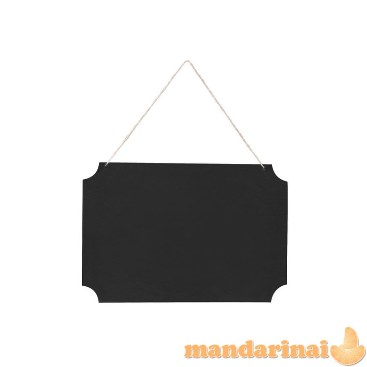 Hanging chalkboard sign, black