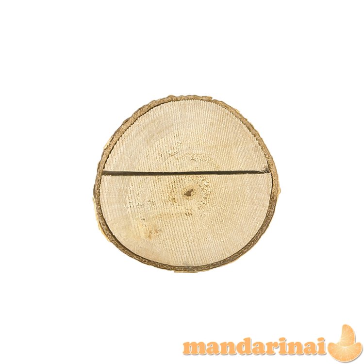 Wooden place cards holders, diameter 3-4cm (1 pkt / 6 pc.)