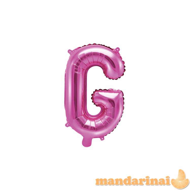 Foil Balloon Letter G , 35cm, dark pink