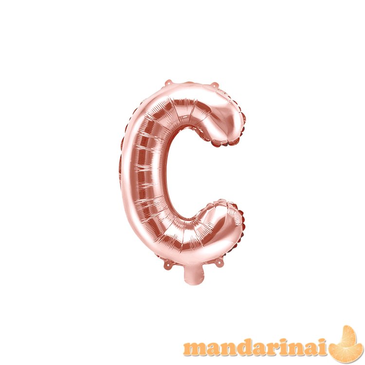 Foil Balloon Letter C , 35cm, rose gold