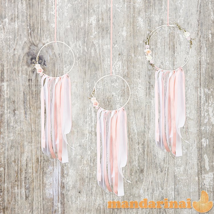 Decoration kit - Dream catchers, mix (1 pkt / 3 pc.)