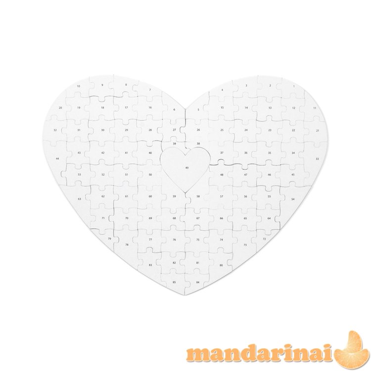 Guest Book puzzle - Heart, 45x35.5cm