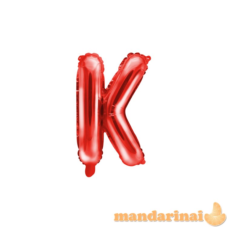 Foil Balloon Letter K , 35cm, red