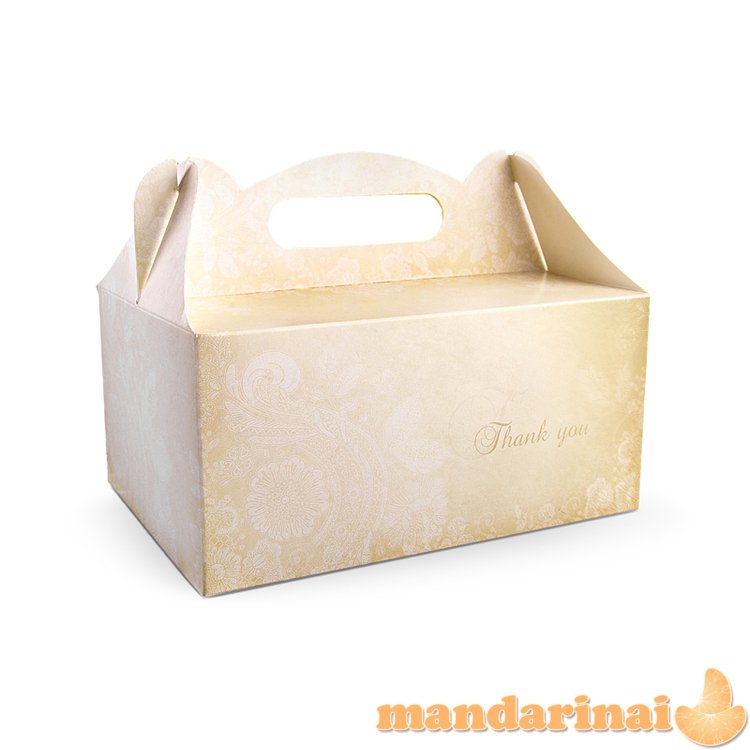 Decorative wedding cake boxes (1 pkt / 10 pc.)