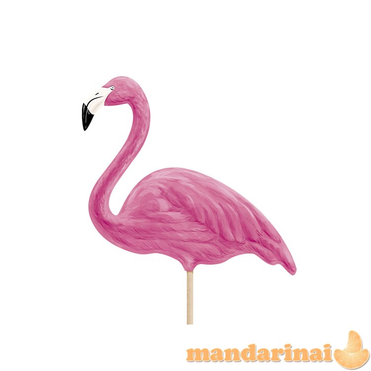 Toppers Aloha - Flamingos, 15-23.5cm (1 pkt / 6 pc.)