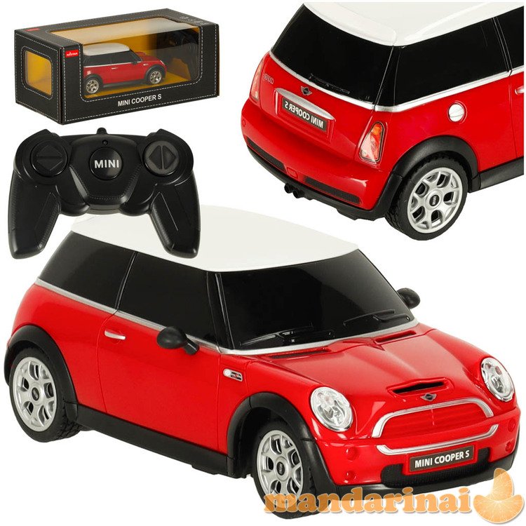 RC automobilis 1:24 MINI COOPERS raudonas