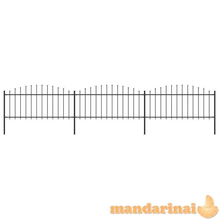 Sodo tvora su iečių viršug., juoda, (0,5-0,75)x5,1m, plienas
