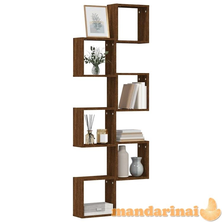 Wall cube lentynos 6 vnt rudas ąžuolas 30x15x30 cm