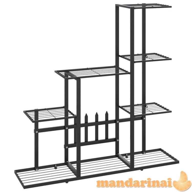 Stovas augalams, juodos spalvos, 94,5x25x88cm, metalas