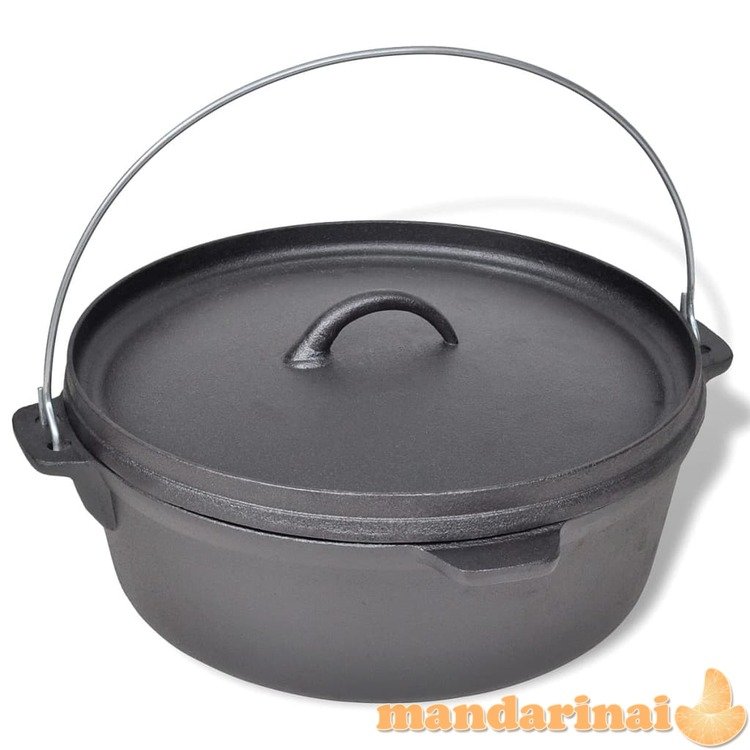 Ketaus puodas dutch oven 5,6 l, su priedais