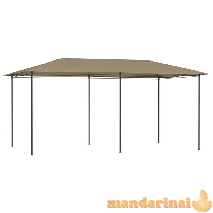 Pavėsinė, taupe spalvos, 3x6x2,6m, 160g/m²