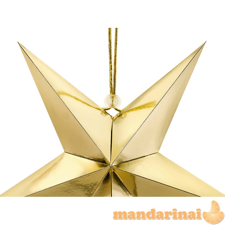 Paper star, 30cm, gold