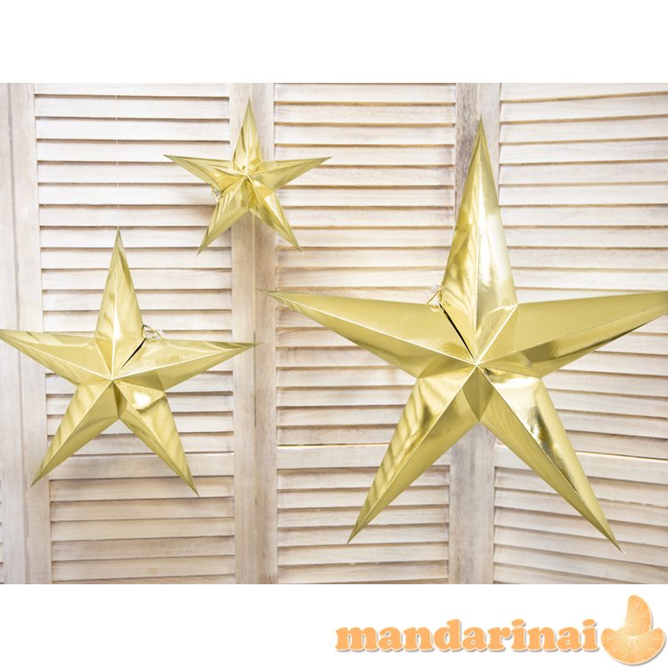 Paper star, 30cm, gold