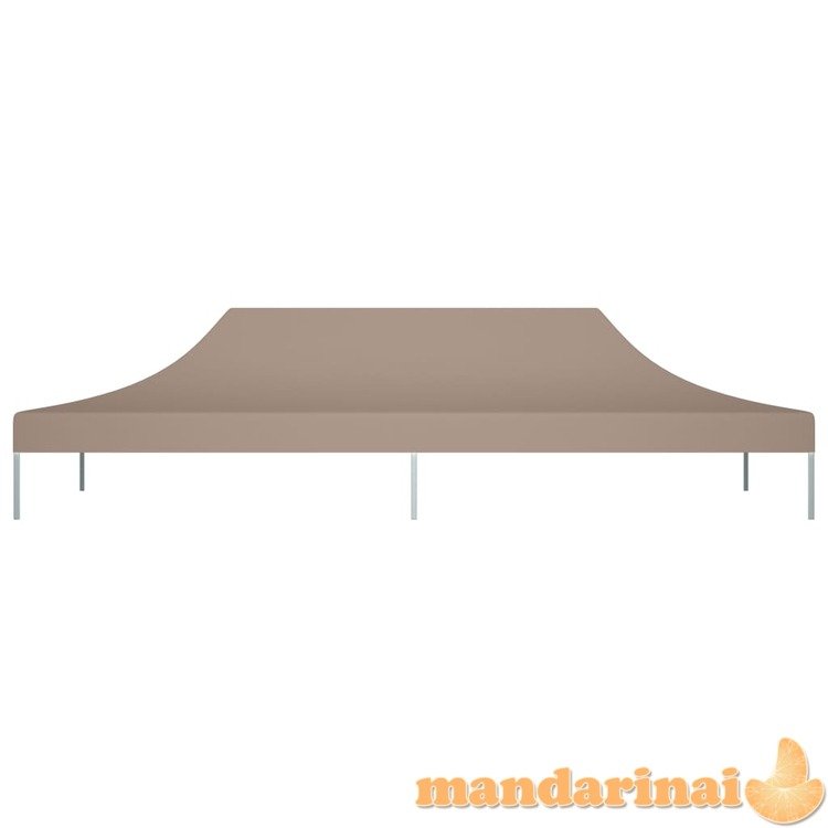 Proginės palapinės stogas, taupe spalvos, 6x3m, 270 g/m²