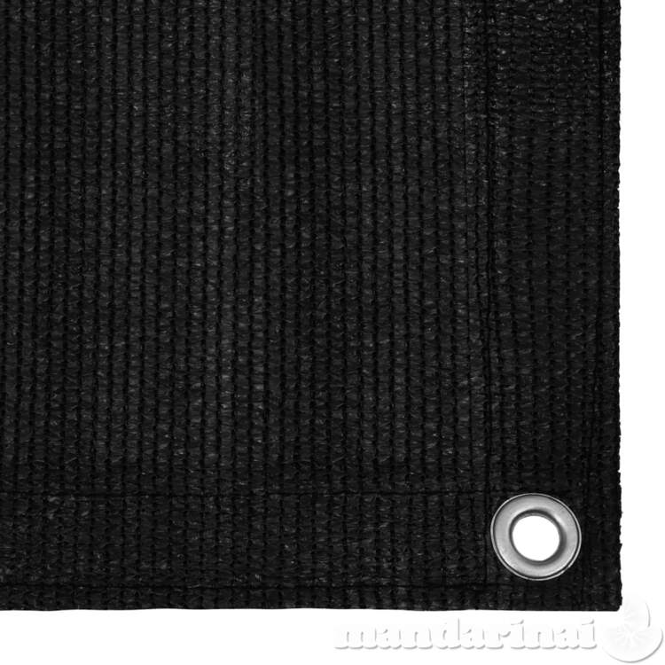 Palapinės kilimėlis, juodos spalvos, 200x200cm