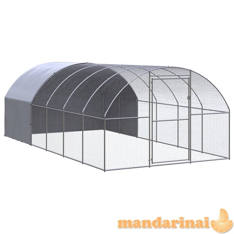 Lauko narvas viščiukams, 3x6x2m, galvanizuotas plienas