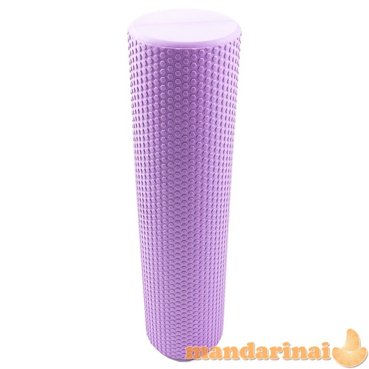 Masažinis jogos volas SANRO Foam roll 60*15cm Šviesiai violetinis