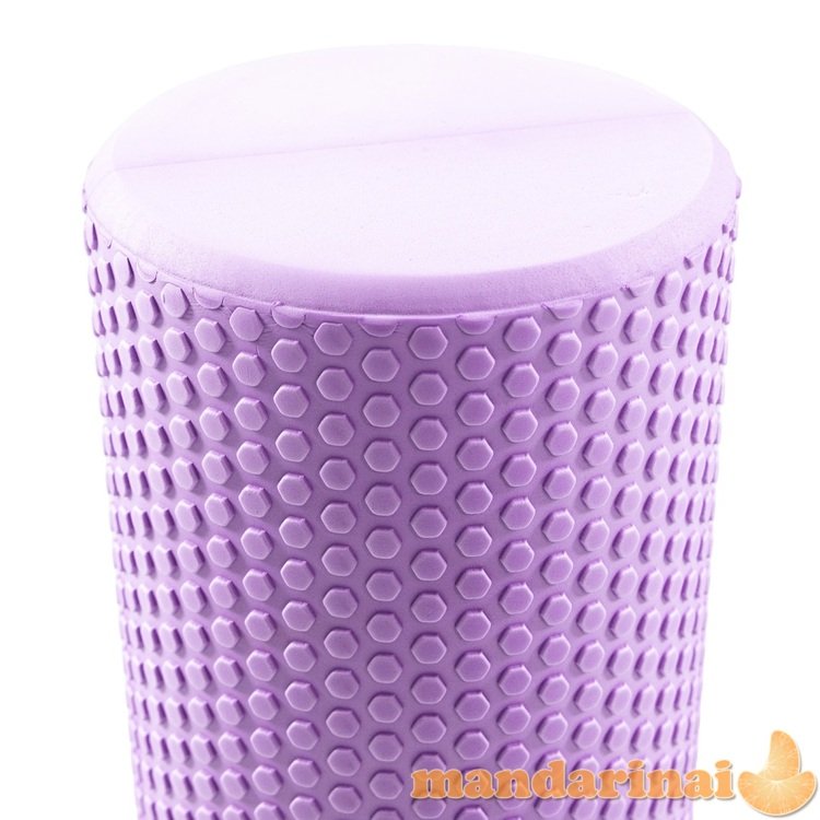 Masažinis jogos volas SANRO Foam roll 60*15cm Šviesiai violetinis