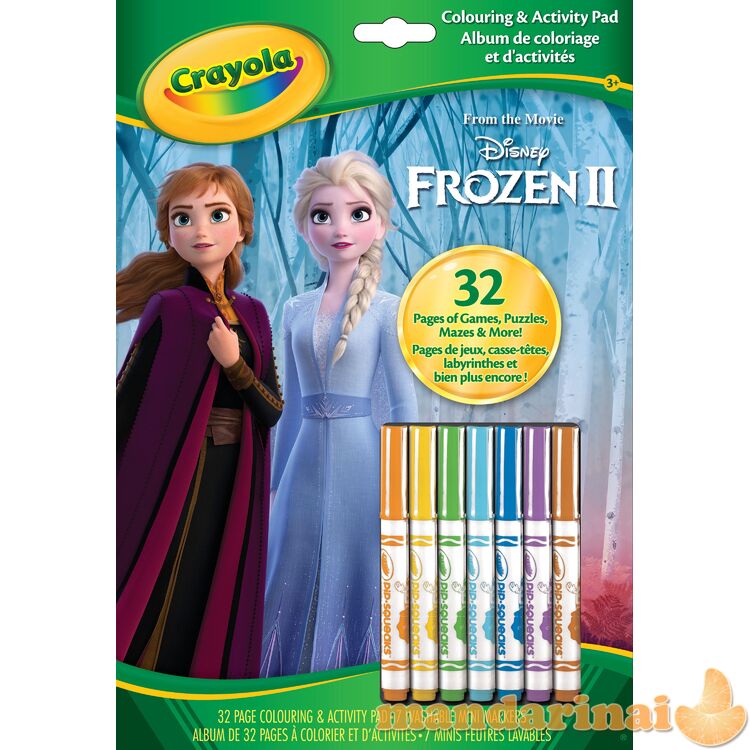 CRAYOLA Spalvinimo knygelė „Ledo šalis 2“