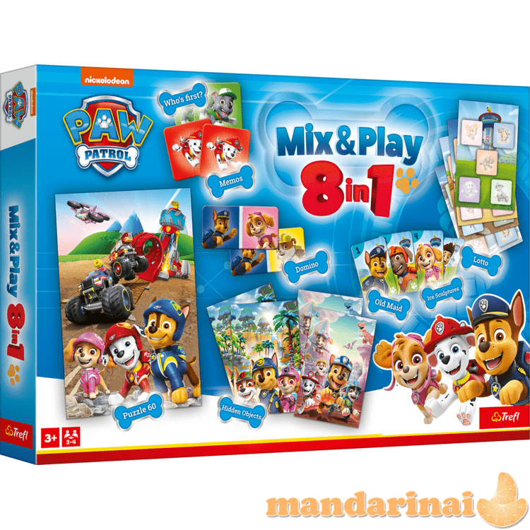 TREFL PAW PATROL 8in1 Mix&play stalo žaidimų rinkinys