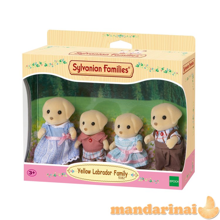 SYLVANIAN FAMILIES Geltonų labradorų šeimynėlė