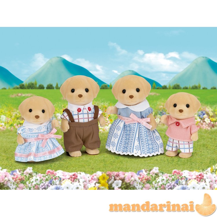 SYLVANIAN FAMILIES Geltonų labradorų šeimynėlė