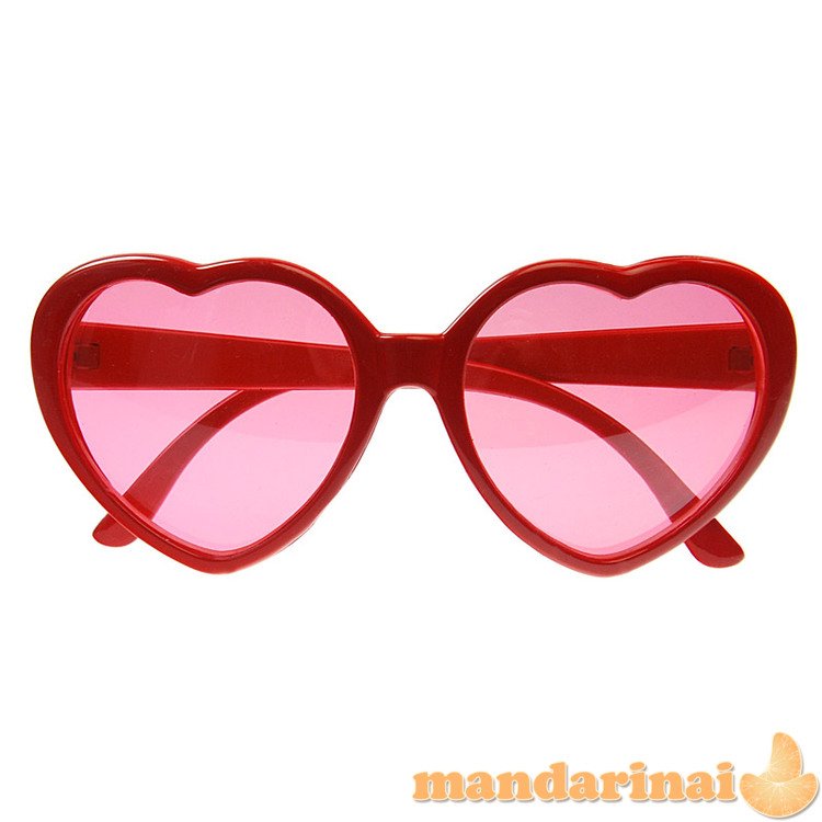 Glasses Hearts, red