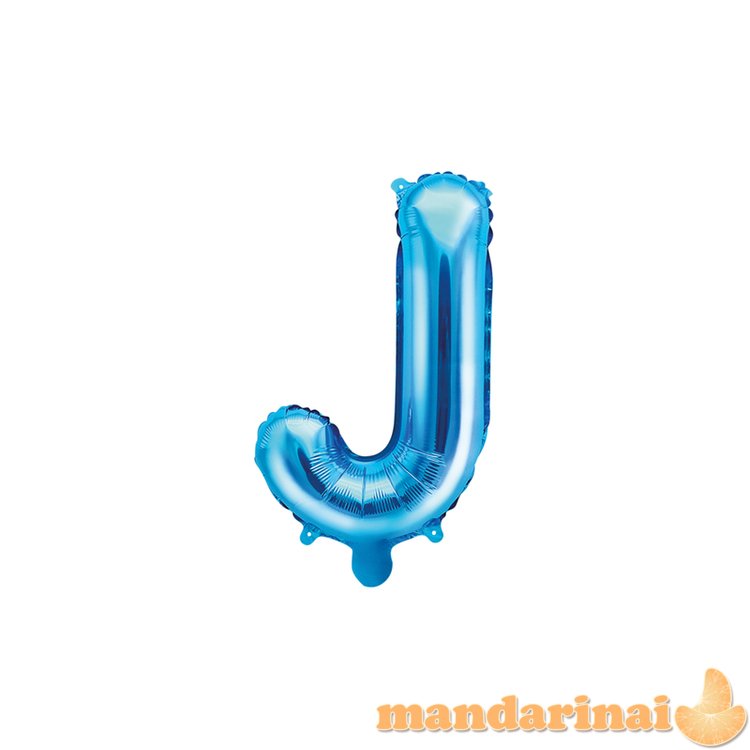 Foil Balloon Letter J , 35cm, blue