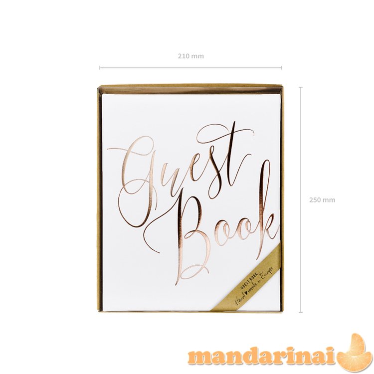 Guest Book, 20x24.5cm, white, 22 pages