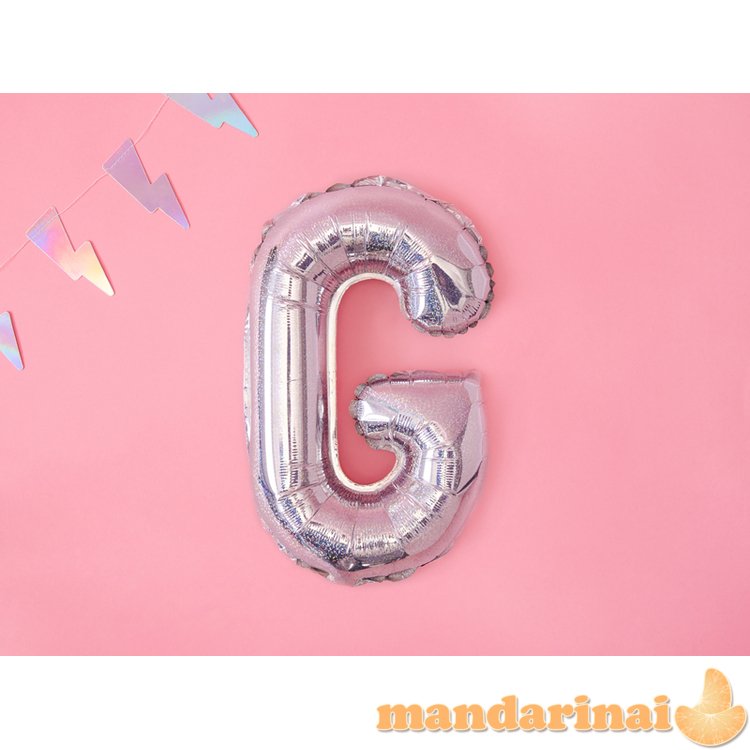 Foil Balloon Letter G , 35cm, holographic