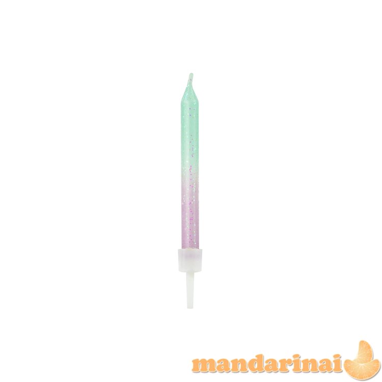 Birthday candles ombre, 6cm (1 pkt / 20 pc.)