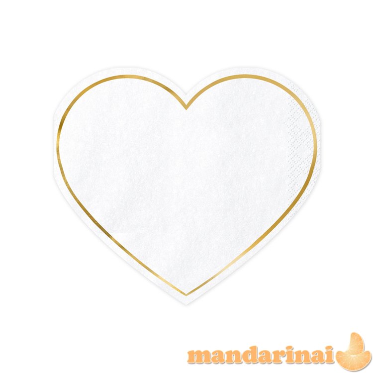 Napkins Heart, 14.5x12.5cm (1 pkt / 20 pc.)