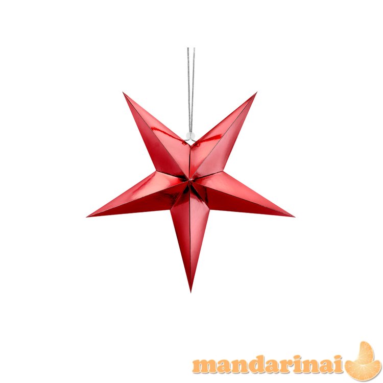 Paper star, 45cm, red