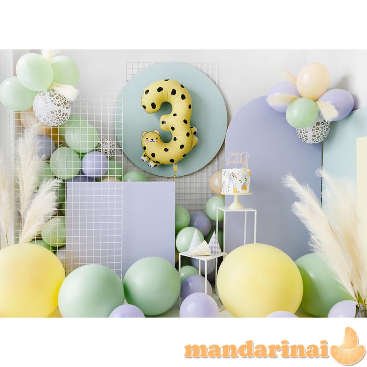 Balloons 30 cm, Spots, Pastel Pure White (1 pkt / 50 pc.)