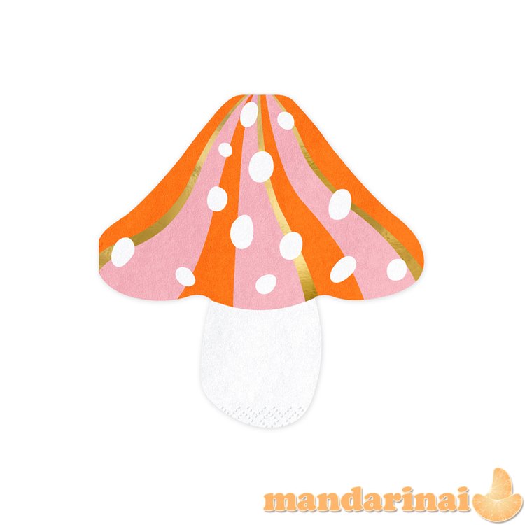 Napkins Mushroom, mix, 13x13.5cm (1 pkt / 20 pc.)