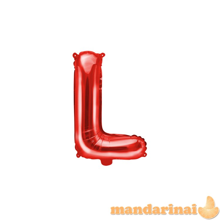 Foil Balloon Letter L , 35cm, red