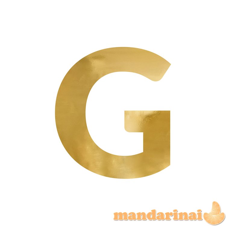 Mirror letter G , gold, 54x61 cm