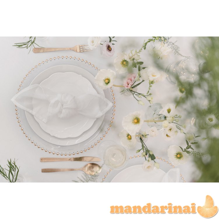 Cloth napkins, white, 40x40cm (1 pkt / 4 pc.)