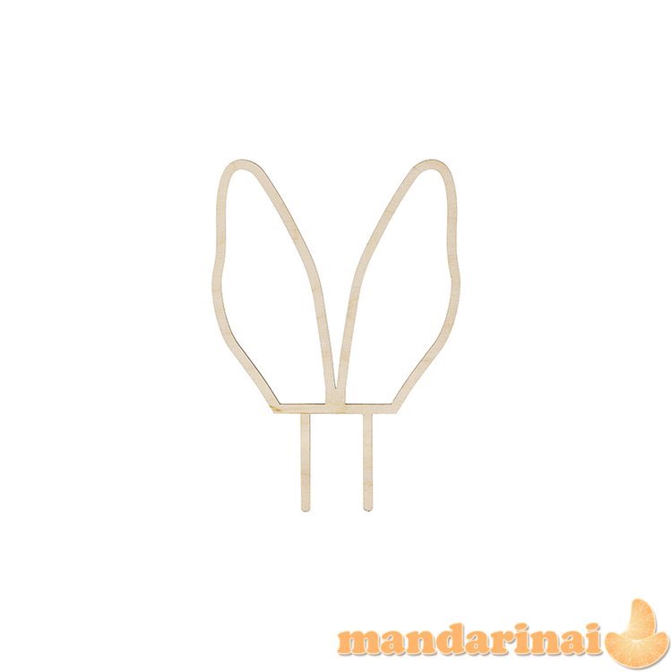 Wooden topper Bunny Ears, 20 cm