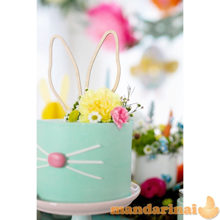 Wooden topper Bunny Ears, 20 cm