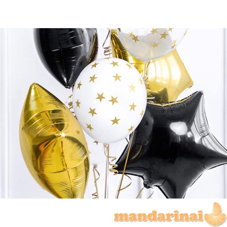 Balloons 30cm, Stars, Pastel Pure White (1 pkt / 50 pc.)