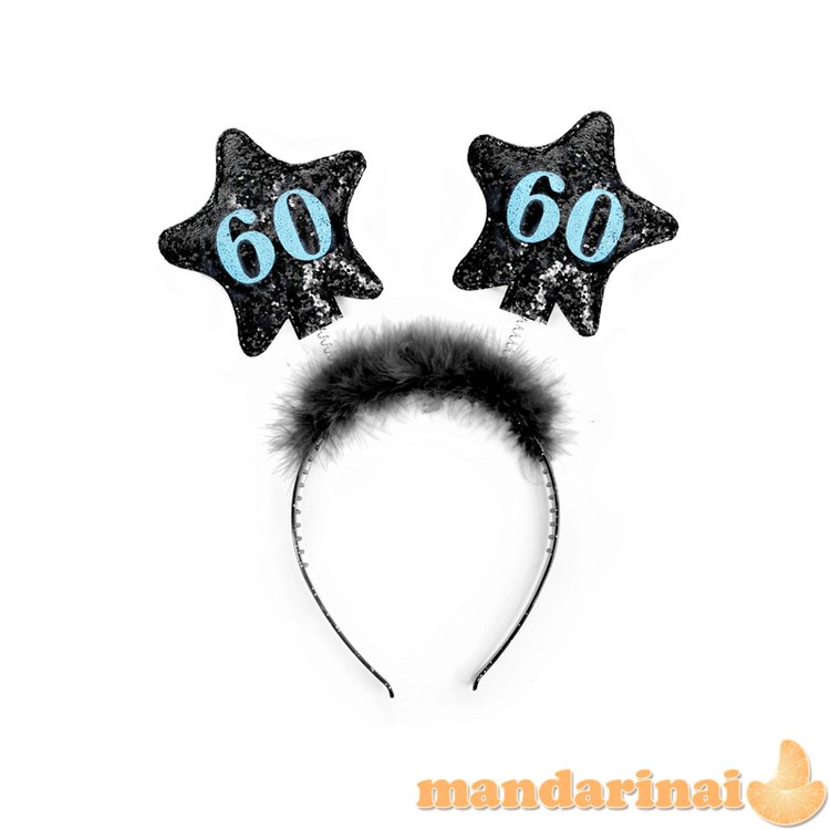 Headband with stars 60, black