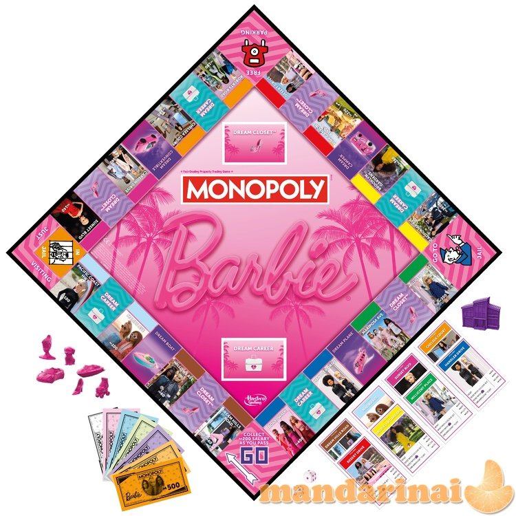 MONOPOLY Žaidimas „Barbie 